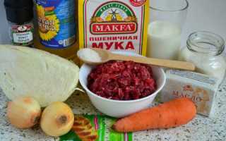 Пирог с капустой и мясом. Рецепт вкусного пирога с капустой в духовке