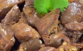 Пошаговый рецепт вкусной тушёной печени с луком и морковью с фото