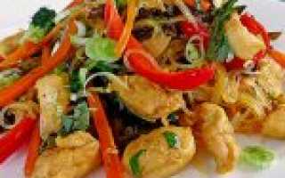 Фунчоза с курицей — 9 домашних вкусных рецептов приготовления
